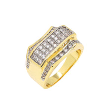  Men's Iced out Hip Hop CZ Ring Size10-11