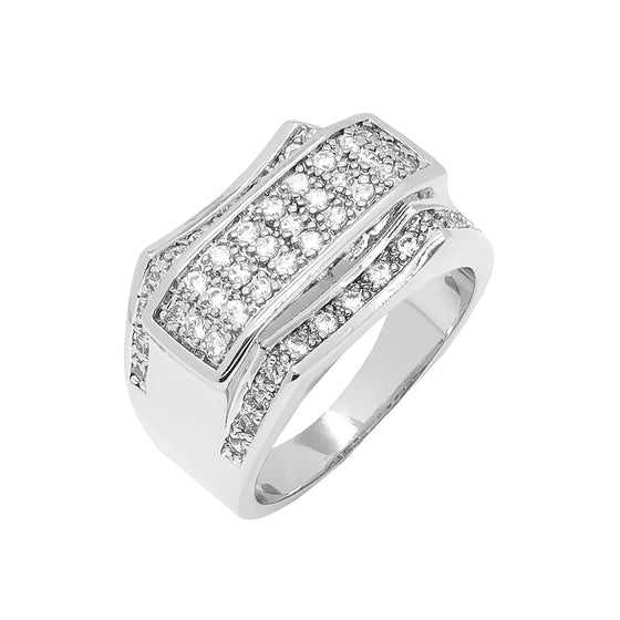 Men's Iced out Hip Hop CZ Ring Size10-11