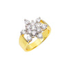 Women's Cubic Zirconia Ring in 14K Gold Plated Size7,8,9