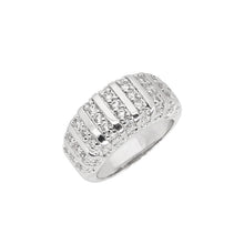  Women's Rhodium Cluster Cubic Zirconia Engagement Ring Size7,8,9