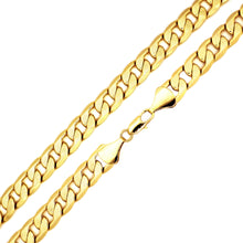  8MM Gold Frosted Cuban Chain Necklace 20"24"