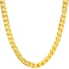 12MM Gold Frosted Cuban Chain Necklace 20"24"30"
