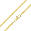 4MM Gold Classic Miami Chain Necklace in 14K Gold Plated 20"