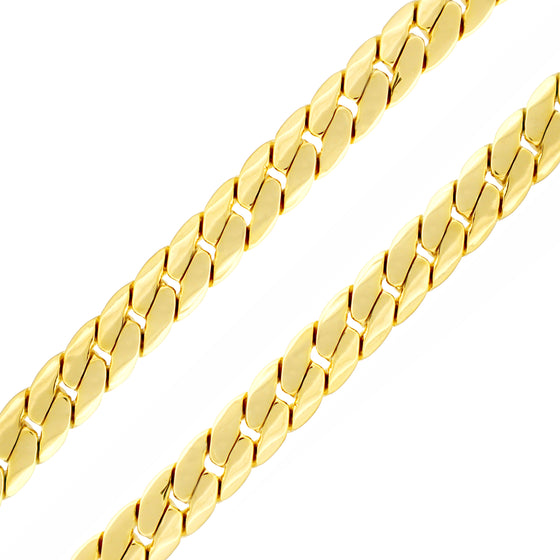 10MM Gold Miami Cuban Chain in 14K Gold Plated 20"24"30"