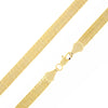 6MM Gold Classic Herringbone Chain Necklace 20"24"30"