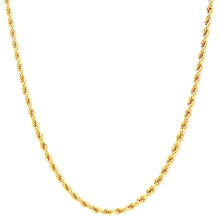  4MM Gold Classic Rope Chain Necklace 18"20"24"30"36"