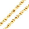 9MM Gold Classic Rope Chain Necklace 24"30"36"