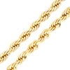 10MM Gold Classic Rope Chain Necklace 24"30"36"