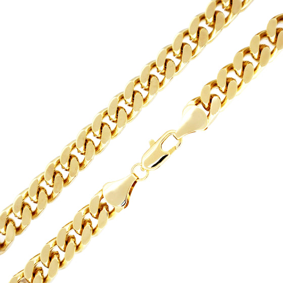 10MM Gold Classic Curb Chain Necklace 24"30"36"