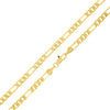 4MM Gold Classic Figaro Chain Necklace 20"24"30"