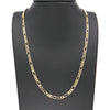 4MM Gold Classic Figaro Chain Necklace 20"24"30"