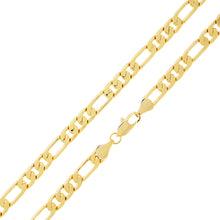  6MM Gold Classic Figaro Chain Necklace 20"24"