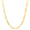 6MM Gold Classic Figaro Chain Necklace 20"24"