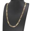 6MM Gold Classic Figaro Chain Necklace 20"24"