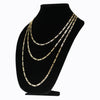 4MM Gold Classic Figaro Chain Necklace 20"24"30"