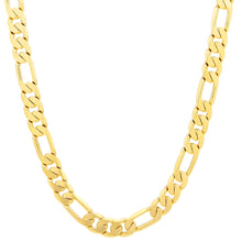  8MM Gold Classic Figaro Chain Necklace 20"24"