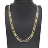 8MM Gold Classic Figaro Chain Necklace 20"24"