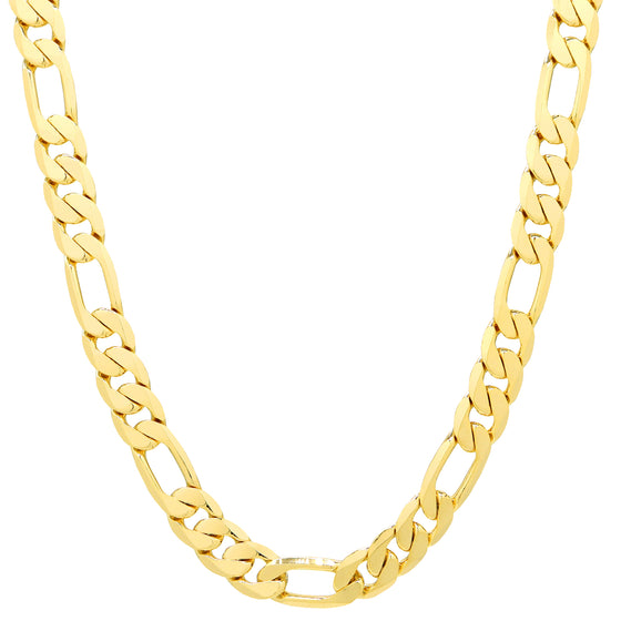 10MM Gold Classic Figaro Chain Necklace 20"24"30"36"