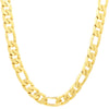 12MM Gold Classic Figaro Chain Necklace 20"24"30"36"