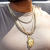 7MM Gold Classic Curb Chain Necklace 24"30"