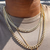 10MM Gold Classic Curb Chain Necklace 24"30"36"