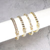 Women's Z-line Gold Cubic Zirconia Tennis Bracelet 7.5"