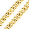 18MM 14K Gold Hidden Lock Curb Chain link 18" 20" 24"