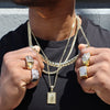 12MM Gold Miami Cuban Chain in 14K Gold Plated 20"24"30"