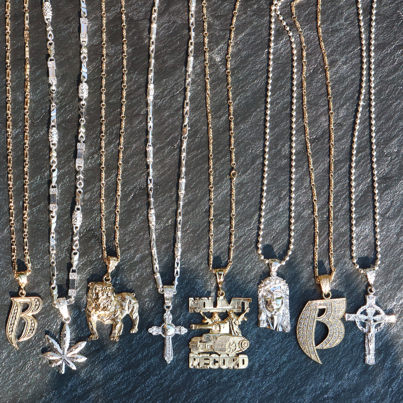 Large No limit Record Hip-Hop Pendant Necklace 36