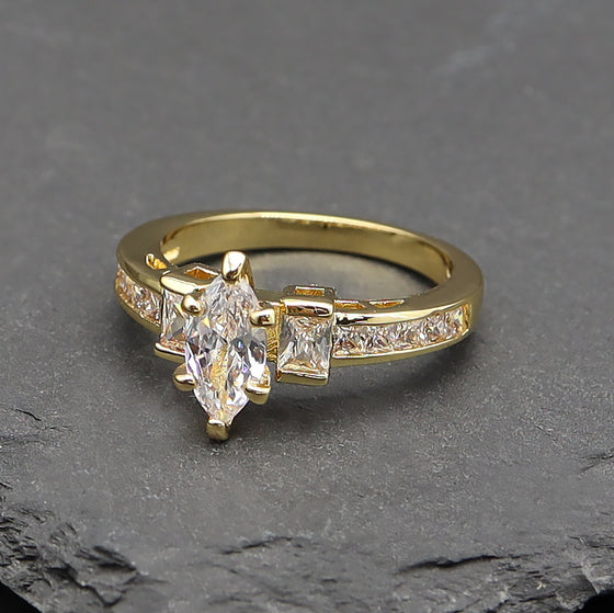 Women's Gorgeous Marquise Cubic zirconia Stone Ring Size7,8,9