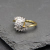 Women's Gold Swirl Bypass Engagement Ring Size7,8,9