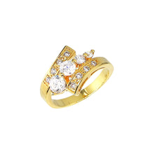  Women's Gold Cubic Zirconia Engagement Ring Size7,8,9