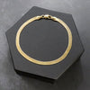 4MM Unisex Gold Herringbone Chain Bracelet 8"