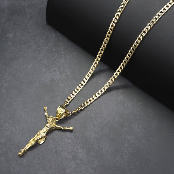 Large Jesus Christ full Body Charm Necklace Set 24"