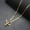 Little Angel Charm Pendant Necklace Set 24"