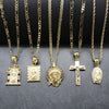 Religious Virgin Mary Small Charm Necklace Unisex 24"