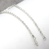 4MM Women's Silver Rope Chain Anklet Foot Jewelry  10"