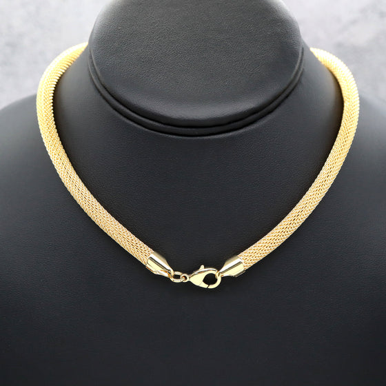 Women's Hollow Mech Chain Choker Necklace 16"