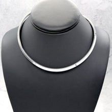  Women's Solid Round Collar Choker Necklace 14"