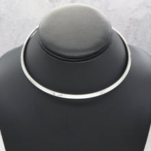  Women's Simple Round Solid Metal Collar Choker Necklace14"
