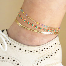  4MM Women's Gold Classic Mariner Chain Anklet Foot Jewelry 10"