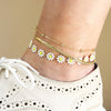 4MM Women's Gold Bold Large Miami Chain Anklet Foot Jewelry 10"