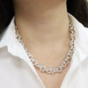 Women's Classic Rolo Chain in Silver plated 18"