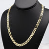8MM Gold Classic Mariner Chain Necklace 20"24"