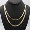 5MM Gold Classic Herringbone Chain Necklace 16"18"20"24"30"