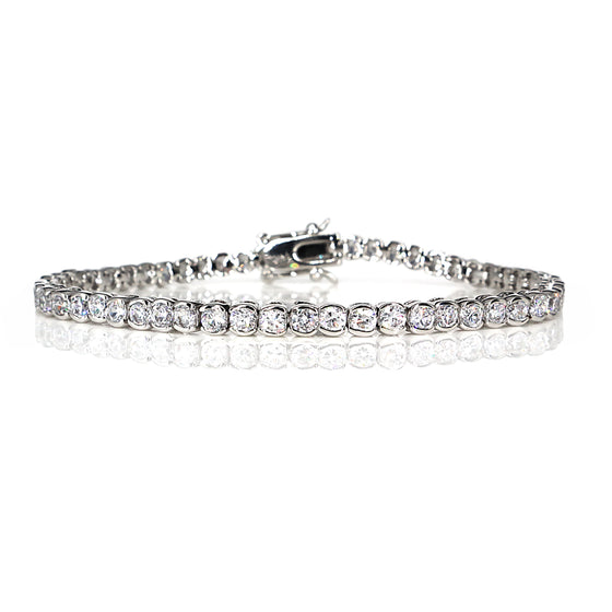 Women's Round Cut Stunning Cubic Zirconia Tennis Bracelet 7.5"