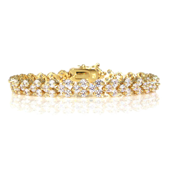 Women's Clustered Cubic Zirconia Tennis Bracelet 7.5"