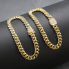 8MM Iced Out Cuban Chain Link Bracelet 9"