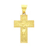 Diamond Cut INRI Crucifix Handmade Pendant
