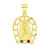 Handcrafted Religious Large Virgin Mary Colored CZ Charm